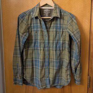 REI Wallace Lake Plaid Flannel Shirt Women's Size S